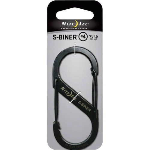 NITE Ize NI-SB4-03-01 karabiner  S-Biner Gr. 4  89 mm x 38 mm  1 St. slika 1