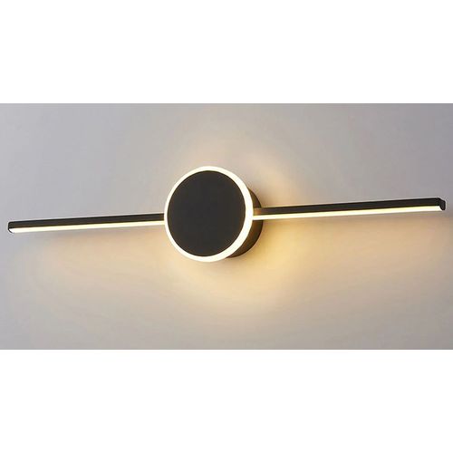 TOOLIGHT LED KUPAONSKA SVJETILJKA OKRUGLA CRNA 40CM APP848-1W slika 8