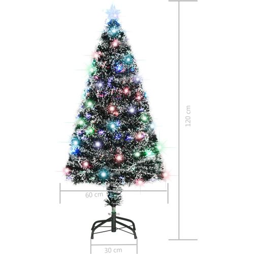 Umjetno božićno drvce sa stalkom LED 120 cm optička vlakna slika 29