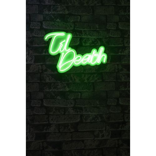 Wallity Ukrasna plastična LED rasvjeta, Til Death - Green slika 2