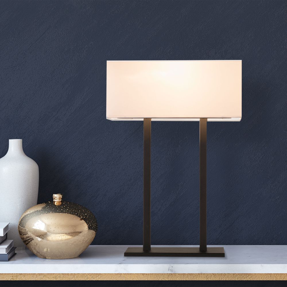 Stolna lampa Salihini - MR-616 u bijelo-crnoj boji slika 1