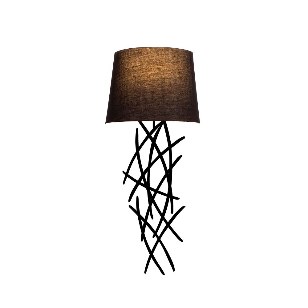 Asaf - 6984 Crna Zidna Lampa slika 2