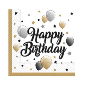 Papirne salvete Happy Birthday 33x33cm, 20kom