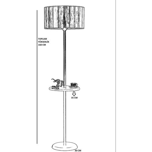 Mercan 8738-3 Multicolor Floor Lamp slika 3