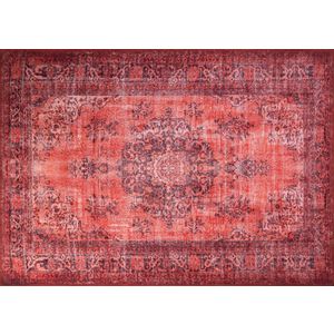 Blues Chenille - Red AL 131  Multicolor Hall Carpet (75 x 230)