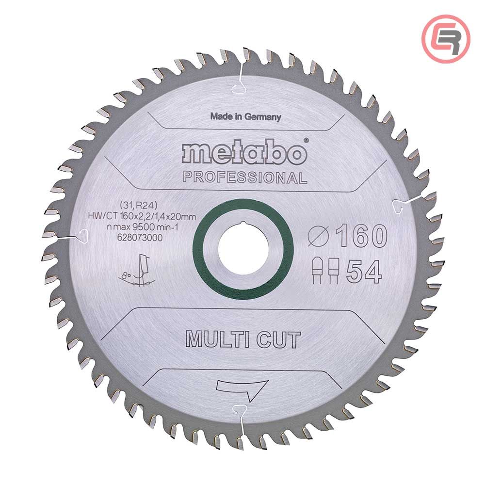 Metabo List Kružne Pile 160 x 2,2 / 1,4 x 20 / Z = 54 Multi Cut Professional - 628073000 slika 1