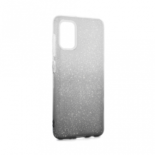 Maska Double Crystal Dust za Samsung A415F Galaxy A41 crna srebrna slika 1