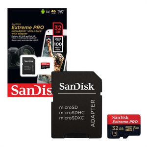 SanDisk Extreme Pro Micro SDHC 32GB A1 Class 10 V30 UHS-I U3 memorijska kartica