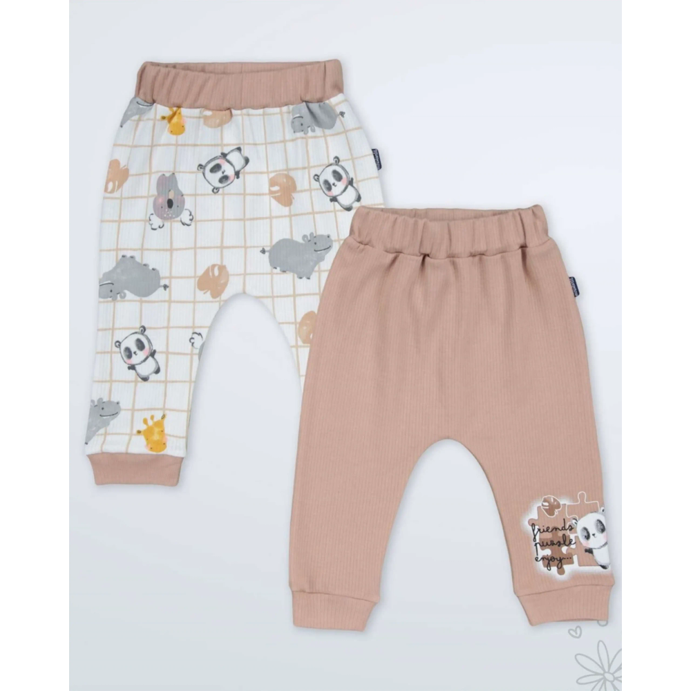 Miniworld Donji dio trenerke za bebe Panda 1, 2kom slika 1