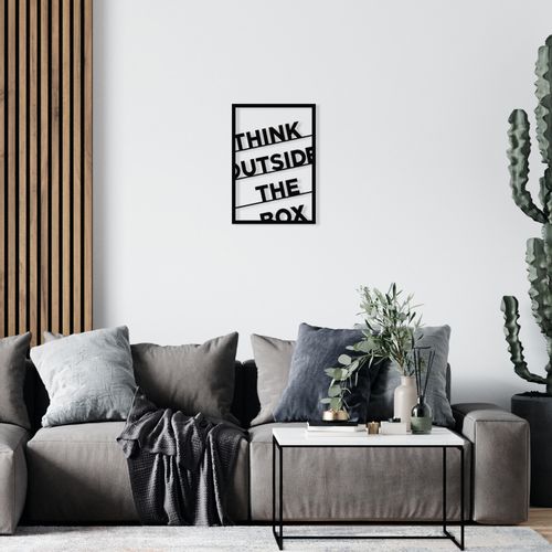 Wallity Metalna zidna dekoracija Think Outside The Box Metal Decor slika 3