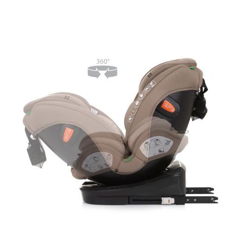 Chipolino autosjedalica  I-SIZE 40-150 cm ISOFIX 360 "VOLARE" macadamia slika 8