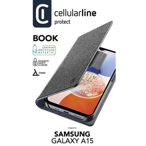 Cellularline preklopna zaštita Book Essentail za Samsung Galaxy A15 5G black slika 4