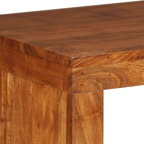 Konzolni stol masivno drvo s premazom boje meda 110x40x76 cm slika 26