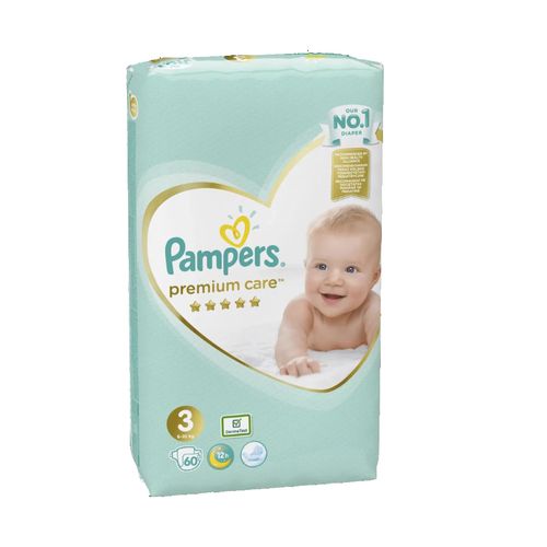 Pampers premium care, pelene s trakicama za učvršćivanje slika 3