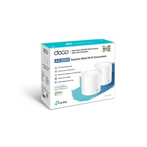 TP-LINK Deco X60 (2 pakiranja) AX5400 Mesh Wi-Fi 6 sustav za dom slika 5