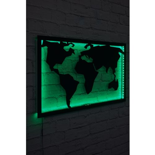 Wallity Ukrasna LED rasvjeta, World Map 2 - Green slika 3