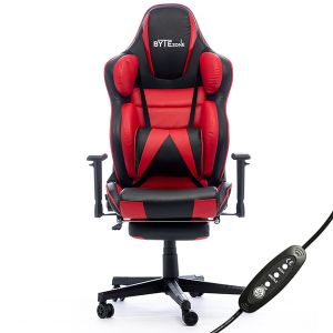 Gamerska stolica Bytezone HULK, masažni jastuk (crno-crvena)
