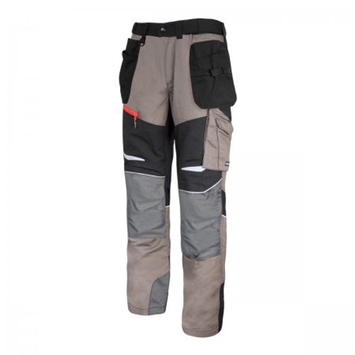 LAHTI PRO hlače zaštitne - uski kroj kaki-crne "3xl" l4050906 slika 1