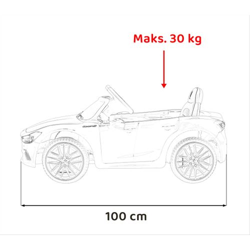 Licencirani auto na akumulator Maserati Ghibli S - crni slika 2