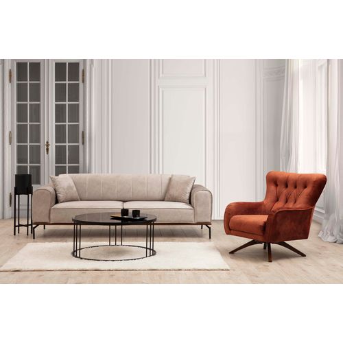 Atelier Del Sofa Trosjed SIESTA bež, Siesta Plain Back 3 Seater - Cream slika 2