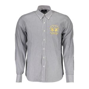 LA MARTINA MEN'S BLUE LONG SLEEVE SHIRT