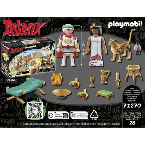 Playset Playmobil 71270 - Asterix: Cezar i Kleopatra, 28 Dijelova slika 3