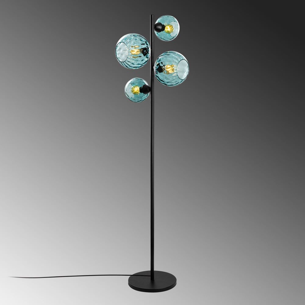 Podna Lampa Benek 20-15-14512 - Plava i Crna slika 6