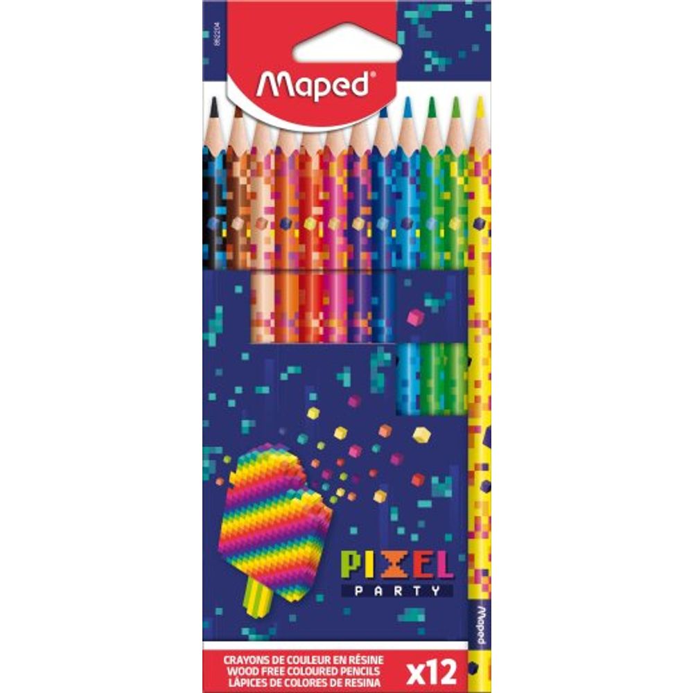 Maped Bojice drvene 12/1 PIXEL PARTY  slika 1