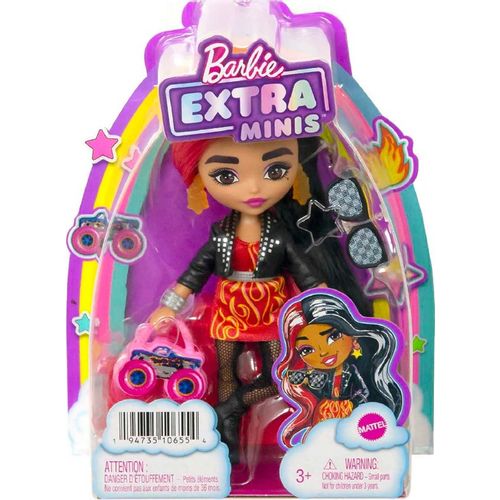 Barbie Extra Minis kosa crveno crna slika 2