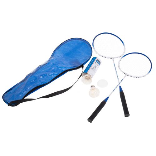 Set reketa za badminton u torbi plavi slika 2