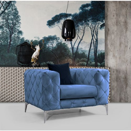 Atelier Del Sofa Fotelja wing COMO plava, Como - Blue slika 4