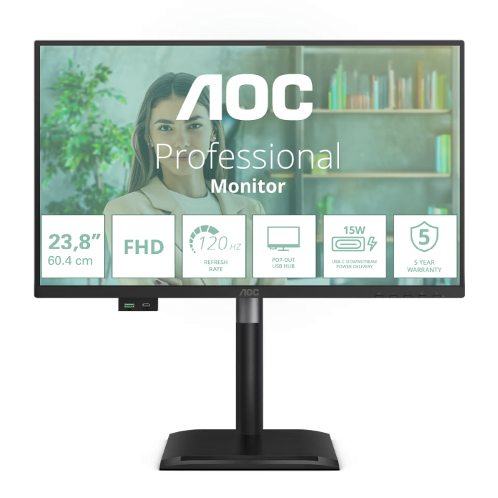 AOC 24P4U 23.8" IPS FHD 120Hz monitor slika 1