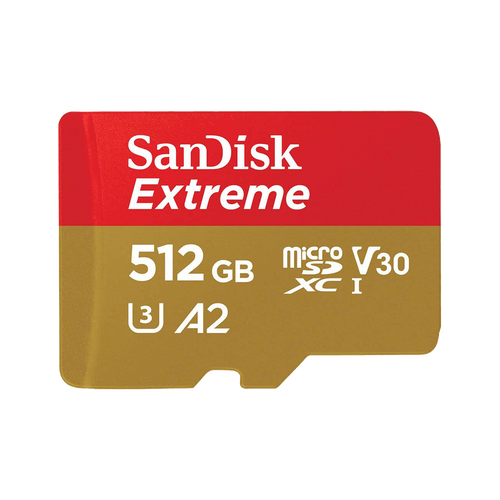 SanDisk SDXC 512GB Extreme micro 190MB/s UHS-I Class10 U3 V30+Ad slika 1