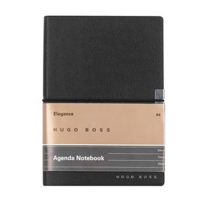 HUGO BOSS Storyling elegance, notes A6 HNM124AA agenda, crni