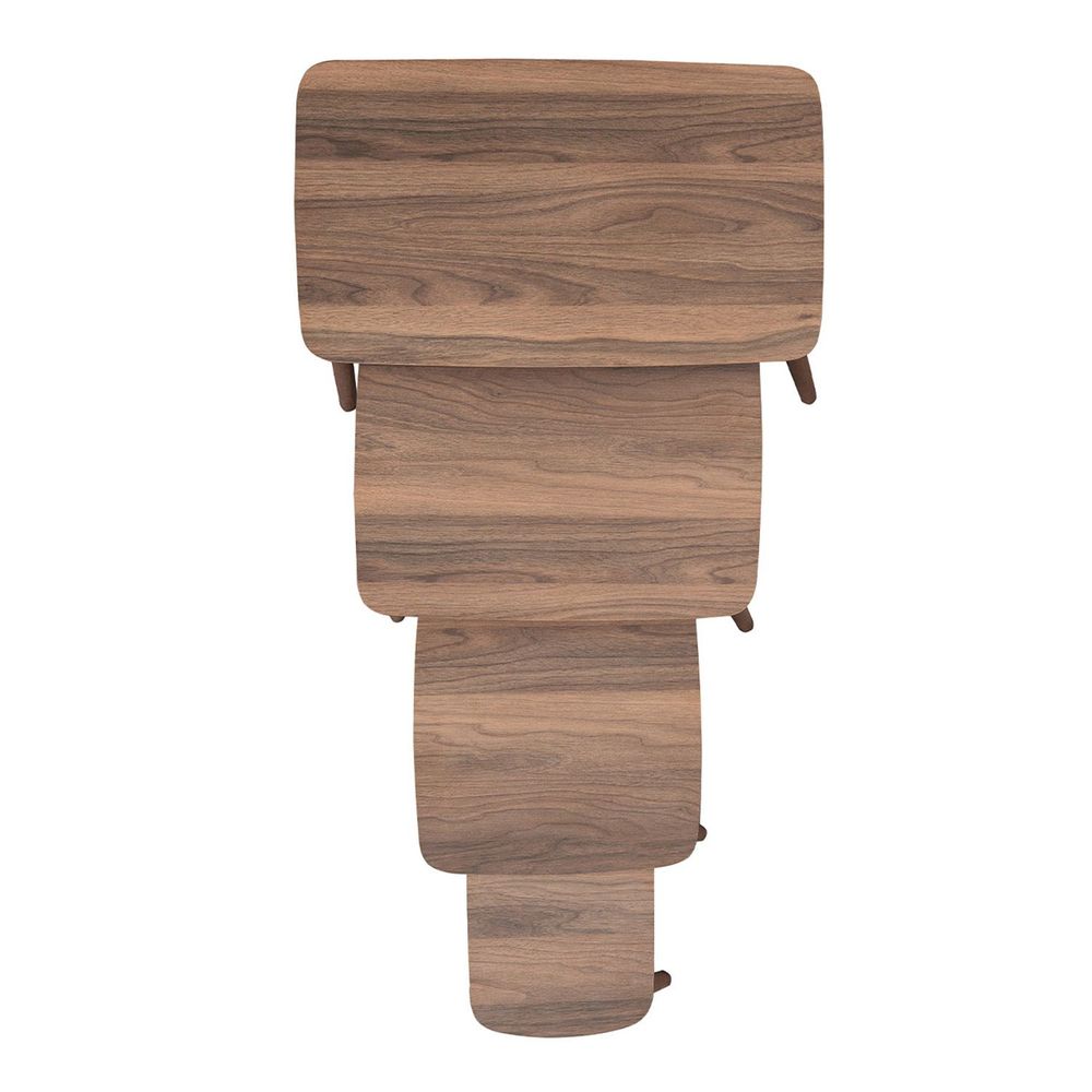 Nesting Table Luci - Set od 4 komada u boji orah slika 7