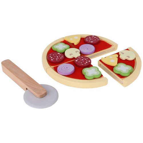 Ecotoys Drvena pizza s rezačem slika 1