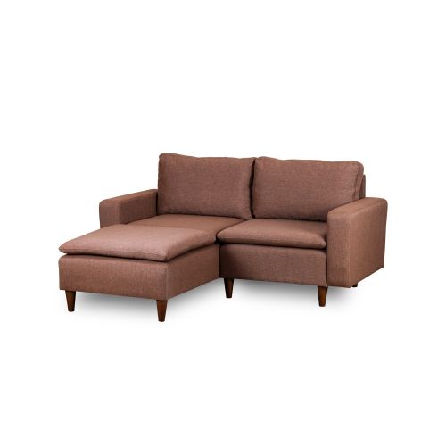 Atelier Del Sofa Kutna garnitura, Svijetlo smeđa, Lungo Mini - Light Brown slika 6