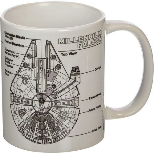 Star Wars Millennium Falcon Sketch šalica slika 2