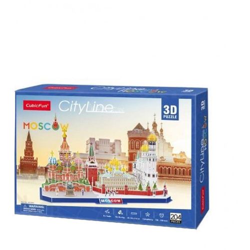 Cubicfun Puzzle City Line Moscow Mc266H slika 1