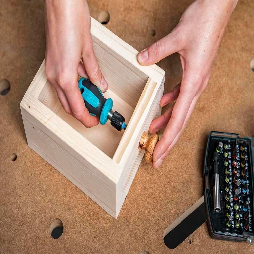 Wolfcraft Odvijač / Ručka Za Bit Nastavke Magnetna Kratka 76 mm – 1239000 slika 5