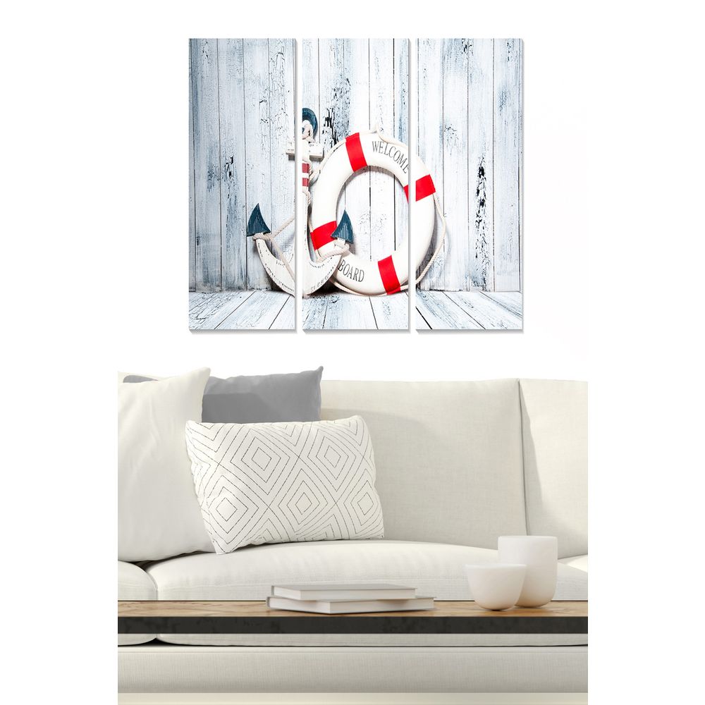 Dekorativna MDF Slika u Boji (Set od 3 Komada) - MDF124433905 slika 1