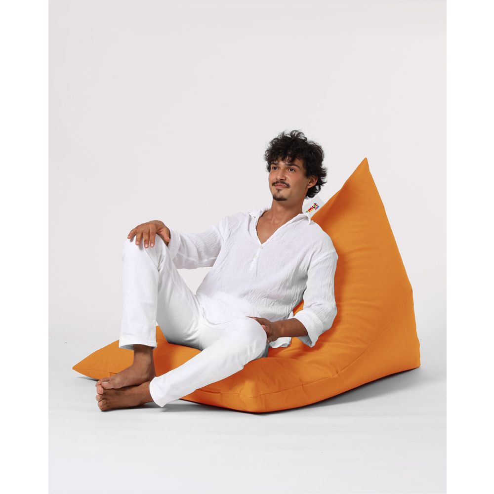 Pyramid Veliki Pouf za Krevet - Narandžasti Garden Bean Bag slika 10