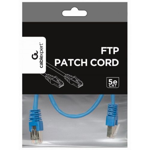 PP22-0.5M/B Gembird Mrezni kabl FTP Cat5e Patch cord, 0.5m blue slika 4