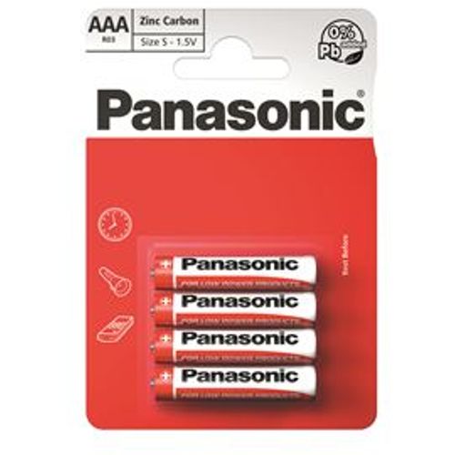 PANASONIC baterije R03RZ/4BP EU Zinc Carbon slika 1