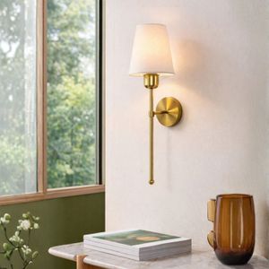Zidna Lampa 242428 - Zlatna i Ecru