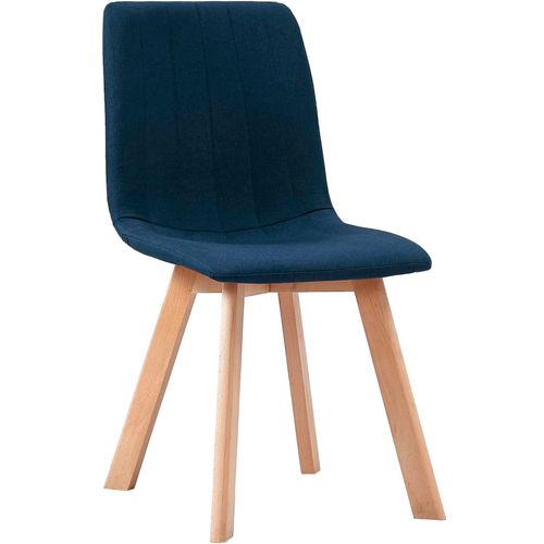 Blagovaonske stolice od tkanine 4 kom plave slika 15
