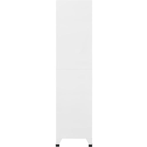 Ormarić s ključem bijeli 90 x 45 x 180 cm čelični slika 4