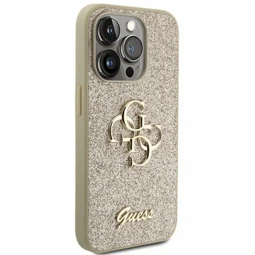 Original GUESS Hardcase GUHCP15XHG4SGD futrola za iPhone 15 PRO MAX (Fixed Glitter Big 4G / gold) slika 2