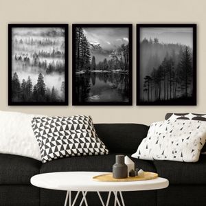 Dekorativna Slika u Okviru 3SC07 Multicolor (Set od 3 Komada)