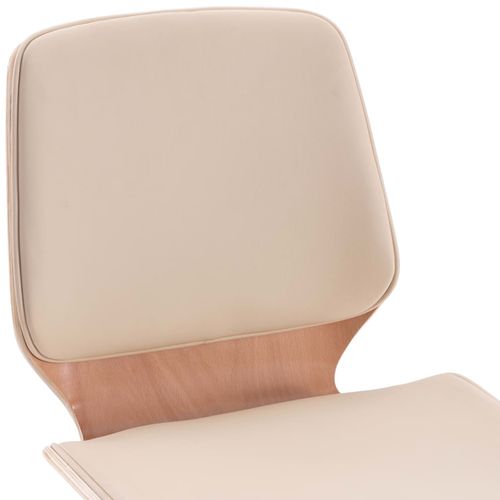 Blagovaonske stolice od umjetne kože 6 kom krem slika 8